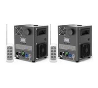 mytueetp 2PCS 1000W Machine pyrotechnique avec télécommande et écran LCD, équipement d'effets spéciaux DMX pour scène, machine à étincelles pour DJ, mariage, fête, concert, Noël