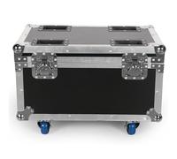mytueetp 62,5 x 41 x 45,5 cm Mallette de transport Flightcase utilisable sur led projecteurs 200 W 18 LED RGB+UV peut contenir 4 projecteurs LED, coque rigide/cuir/doublure en coton