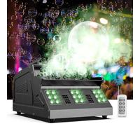 mytueetp Machine à Fumée, Machine à Bulles, Machine a Fumee de Fête 1500W avec Télécommande, Contrôle DMX, adaptée aux Fêtes, Anniversaires, Jardins, Halloween, Noël