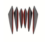 MYTZNB 6pcs Déflecteur de Pare-Chocs Avant, Convient pour Ford Fiesta St MK8, Spoilers Avant,Black