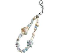 Myuiao Cordon de poignet perlé pour téléphone, breloque anti-perte, dragonne pour femme, breloques cellulaire, porte-clés de voiture, bracelet de perles, porte-clés de téléphone, décoration pour