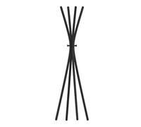 Unilux Portemanteau TOTEM – 8 patères – Noir – Résistant et ergonomique – 80 kg – H1750 mm