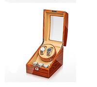 MYUYEE Boîte À Remontoir Double pour Montres Automatiques, Sécurisée par Un Couvercle Transparent, pour Ranger Et Exposer Les Montres, Quel Que Soit Le Modèle Ofa-2+0.(A-2+0)