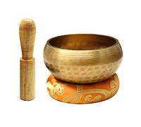 MYUYEE Bol Chantant Tibétain - Bol Sonore Facile À Jouer - Crée Un Son Magnifique pour La Guérison Holistique, Le Soulagement du Stress Et La Relaxation(17,5 Cm)