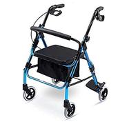 MYUYEE Déambulateur pour Seniors, Déambulateur Médical À Quatre Roues De Qualité Supérieure avec Siège, Poignées Confortables Et Dossier Épais, Déambulateur