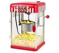 MYUYEE Machine à popcorn 1200 W avec bouilloire antiadhésive, poignée versable rétro, comprend un verre doseur d'huile et de grains de maïs, plateau à popcorn pour soirée cinéma