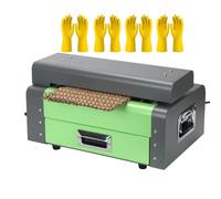 MYUYEE Machine De Découpe De Carton 200 W, Broyeur De Carton Usagé avec 4 Gants, Machine d'emballage Alvéolée, Outil De Découpe De Carton Usagé 3 M/Min, pour Usine