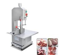 MYUYEE Machine de découpe de viande commerciale de 1500 W, scie à os électrique, machine de découpe de viande congelée, épaisseur de coupe de 0 à 18 cm