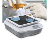 MYUYEE Mélangeur orbital numérique, vitesse réglable de 40 à 200 tr/min, capacité de 2 kg, modes chronométrés et continus, rotateur LED pour utilisation en laboratoire, idéal pour les salles de classe
