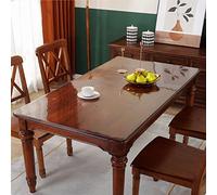 MYUYEE Nappe De Protection Transparente en PVC, Protège-Table Facile À Nettoyer, Protection Anti-Brûlure, sous-Tapis De Table Personnalisable, pour Le Thé(100X200Cm/39X79In)