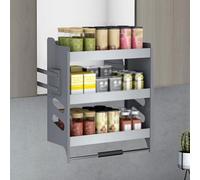 MYUYEE Organisateur De Placard Coulissant À 3 Niveaux - Étagères Élévatrices pour Appareils Électroménagers dans Les Placards Hauts - Solution De R(Une Armoire Couleur De 900 Mm)