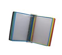 MYUYEE Organiseur De Référence Mural - Présentoir De Catalogue, Système De Référence Mural À 10 Panneaux Double Face, Présentoir À Affiches Et À Rabats Format Lettre/A4, Menu De(Couleurs Vives)