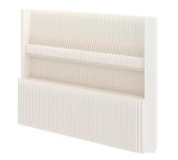 MYUYEE Paravent Pliable Et Portable avec Étagère De Rangement - 2 X 1,5 M(Blanc - 3 X 1,8 M)