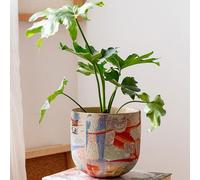 MYUYEE Pot de Fleurs hydroponique décoratif en céramique Pot de Fleurs en céramique pour narcisses Bol de Plantation de jonquilles Pot de Fleurs américain,