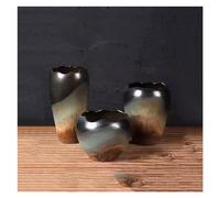 MYUYEE Pots de Fleurs en céramique de Gros Calibre pour Plantes succulentes Pot de contrôle des Racines Plateau à Viande Vintage conteneurs pour Plantes en,Un