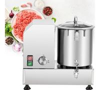 MYUYEE Robot Culinaire Commercial pour Légumes Et Viandes, Hachoir-Râpe À Aliments en Acier Inoxydable 6/9/15 L, Broyeur De Légumes Électrique 1 200/1 800 W(6L)