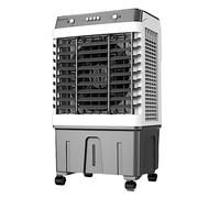 MYUYEE Ventilateur de refroidissement à évaporation, AC mobile avec 3 vitesses et oscillation, minuterie 24 h, réservoir de 30 à 100 l, pour bureau à domicile, sur roulettes (contrôle mécanique