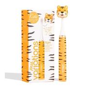 MyVariations Brosse à dents électrique sonique enfant – Rechargeable, 2 modes, 3-12 ans – Tigre