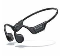 MYVIBE is Powerful Casque à Conduction Osseuse Sport Bluetooth - Écouteurs Oreilles Libres IPX5 Étanche, 9H Autonomie, Ultra Léger 28g - Idéal Running, Randonnée, Fitness & Urbain (Noir)
