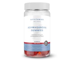 Myvitamins Ashwagandha Gummies, Pot - 60gommes à mâcher - Red Apple (Extra Strength)