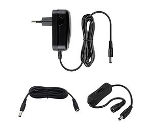 myVolts Chargeur/Alimentation 12V Compatible avec Shure PS24E Transfo (Adaptateur Secteur) - Prise française - avec rallonge et Interrupteur en Ligne