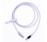 MyVolts Step Up Câble USB-C vers USB-C PD avec compteur de puissance LCD, violet Jellybean