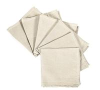 MyVorrei 6 serviettes de table de couleur unie en coton 100 % cm, 42 x 42 cm, taille finie pour mettre tout type de table, TovRoma6pzPanna301