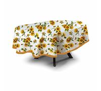 MyVorrei Nappe fantaisie ovale 100 % coton 180 x 220 cm avec 8 serviettes