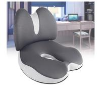 MYVVKIA Coussin de siège Ergonomique, Protection des Hanches et de la Taille, Fermeture éclair Amovible, Mousse à mémoire de Forme Respirante, Anti-Stress, Oreiller de Dos pour