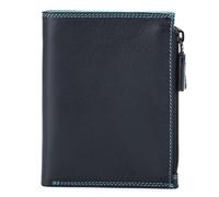 MYWALIT Bifold Wallet w/Double Zip Pouch, Black/Pace