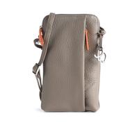Mywalit Cremona Pochette telephone marron, cuir grainé, femme