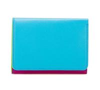 Mywalit Medium Tri-fold Porte-monnaie en cuir 12 cm bleu