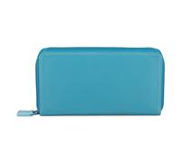 Mywalit Medium Tri-fold Porte-monnaie I Cuir 14 cm bleu