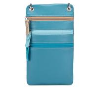 Mywalit Pochette en cuir 11 cm bleu