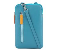 Mywalit Pochette pour téléphone portable Cuir véritable 13 cm bleu