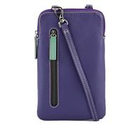 Mywalit Pochette pour téléphone portable Cuir véritable 13 cm violet