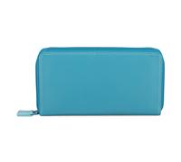 Mywalit Medium Tri-fold Porte-monnaie I Cuir 14 cm bleu