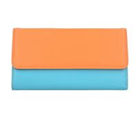 mywalit Porte-monnaies 'Tri-fold' turquoise / violet néon / orange / orange fluo, Taille One Size
