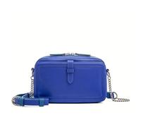 Mywalit Sac à bandoulière Cuir véritable 19 cm bleu