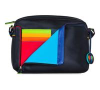 Mywalit Sac à bandoulière Cuir véritable 23 cm noir