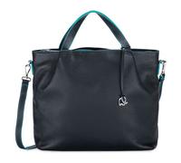 Mywalit Sac de shopper Cuir véritable 32 cm noir