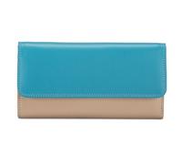 Mywalit Tri-fold Zip Wallet Porte-monnaie en cuir 17 cm vert