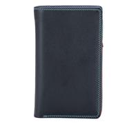MYWALIT Vertical Wallet W/Zip Round Purse, Black/Pace