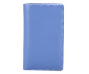 MYWALIT Vertical Wallet W/Zip Round Purse, Viola