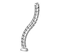 mywall Guide-câbles HZ44SL avec Une Longueur allant jusqu'à 730 mm, Gestion des câbles pour Bureau avec Fixation à vis, Passe-câbles Rond, système à 2 Voies avec Structure modulaire à tourbillons