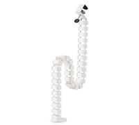 myWall Guide-câbles HZ43WL – rond, 4 canaux, fixation par pince, longueur max 1 347 mm – blanc