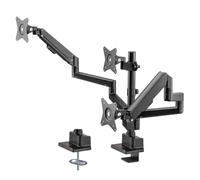 myWall Support de table HL 51-3 L – pour 3 écrans 17–30" noir, rotatif, inclinable, réglable