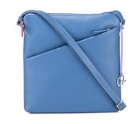 Mywalit Milano Sac à bandoulière Cuir 24 cm bleu