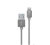 MYWAY CABLE TRESSE USB-A LIGHTNING 1M GRIS