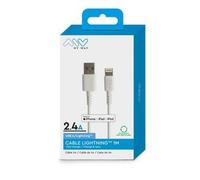 MYWAY CABLE USB-A LIGHTNING 1M BLANC